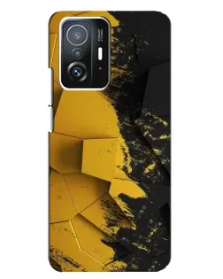 Чехол для Xiaomi 11T / 11T Pro с картинкой «Золотые осколки геометрии»