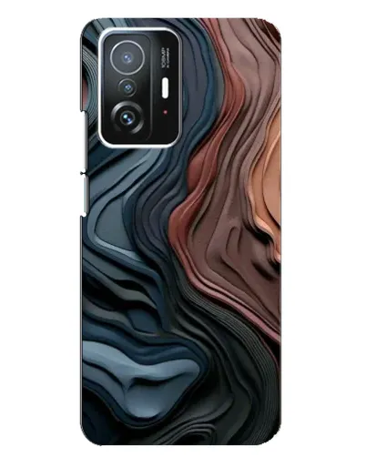Чехол для Xiaomi 11T / 11T Pro с картинкой «Цветные волны каньона»