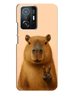 Чохол для Xiaomi 11T / 11T Pro з картинкою «Капібара вікторія» Чохол для Xiaomi 11T / 11T Pro з картинкою «Капібара вікторія»