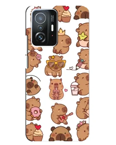 Чехол для Xiaomi 11T / 11T Pro с картинкой «Стикерпак с капибарами» Чехол для Xiaomi 11T / 11T Pro с картинкой «Стикерпак с капибарами»
