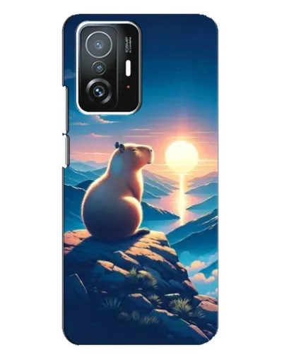Чехол для Xiaomi 11T / 11T Pro с картинкой «Закат солнца с капибарой» Чехол для Xiaomi 11T / 11T Pro с картинкой «Закат солнца с капибарой»