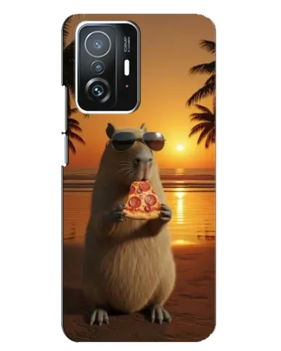 Чехол для Xiaomi 11T / 11T Pro с картинкой «Капибара с пиццей» Чехол для Xiaomi 11T / 11T Pro с картинкой «Капибара с пиццей»