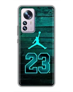 Чехол для Xiaomi 12 / 12X с картинкой «Jordan Cyan 23»