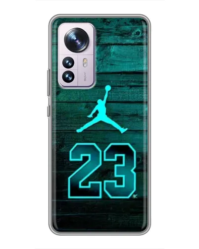 Чехол для Xiaomi 12 / 12X с картинкой «Jordan Cyan 23» Чехол для Xiaomi 12 / 12X с картинкой «Jordan Cyan 23»