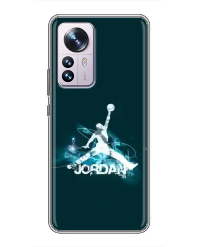 Чехол для Xiaomi 12 / 12X с картинкой «Jordan Blue Fire» Чехол для Xiaomi 12 / 12X с картинкой «Jordan Blue Fire»