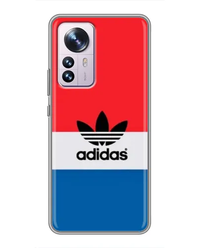 Чехол для Xiaomi 12 / 12X с картинкой «Ретро блоки Adidas»