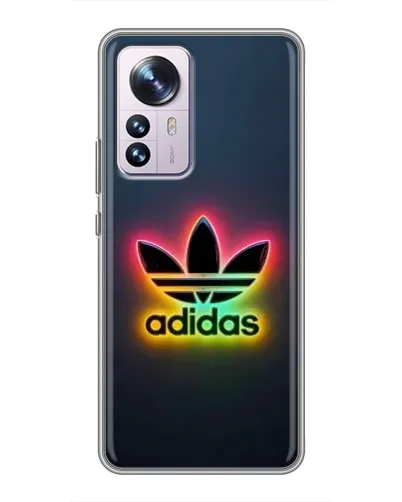 Чехол для Xiaomi 12 / 12X с картинкой «Неоновый Adidas»