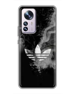 Чехол для Xiaomi 12 / 12X с картинкой «Абстрактный дым Adidas»