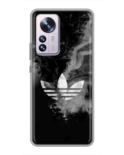 Чехол для Xiaomi 12 / 12X с картинкой «Абстрактный дым Adidas»