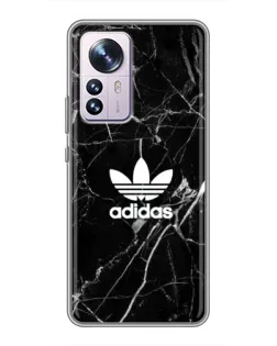Чехол для Xiaomi 12 / 12X с картинкой «Белый мрамор Adidas»