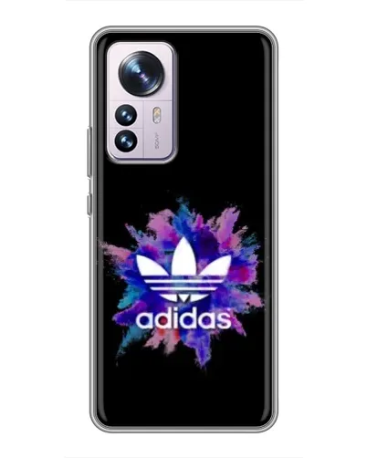 Чехол для Xiaomi 12 / 12X с картинкой «Взрыв красок Adidas»