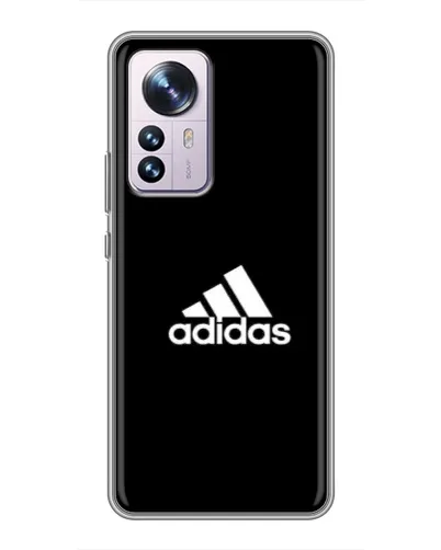 Чехол для Xiaomi 12 / 12X с картинкой «Черная классика Adidas»