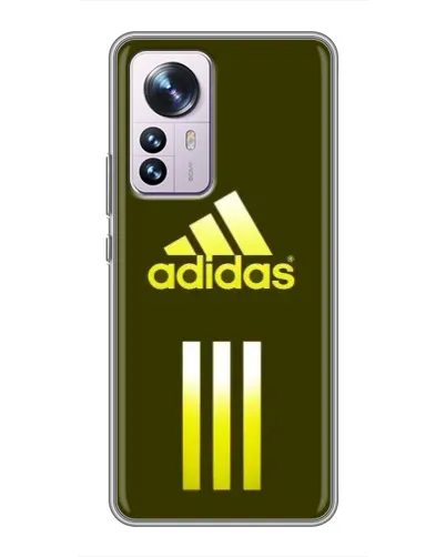 Чехол для Xiaomi 12 / 12X с картинкой «Оливковый градиент Adidas»