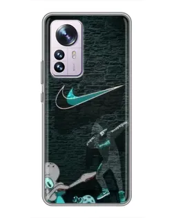 Чехол для Xiaomi 12 / 12X с картинкой «Спортивный арт Nike»