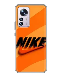 Чехол для Xiaomi 12 / 12X с картинкой «Оранжевый драйв Nike»