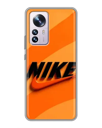 Чехол для Xiaomi 12 / 12X с картинкой «Оранжевый драйв Nike»