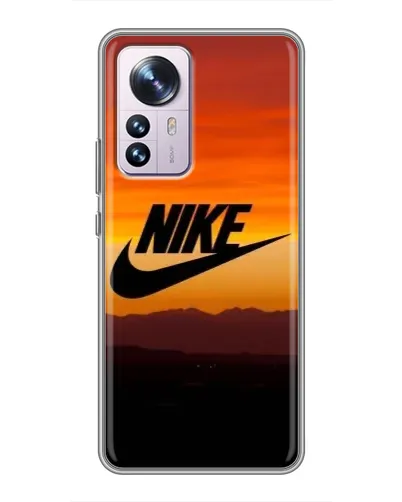 Чехол для Xiaomi 12 / 12X с картинкой «Nike — вечерний горизонт»