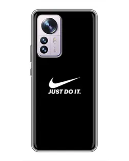 Чехол для Xiaomi 12 / 12X с картинкой «Минимализм от Nike»