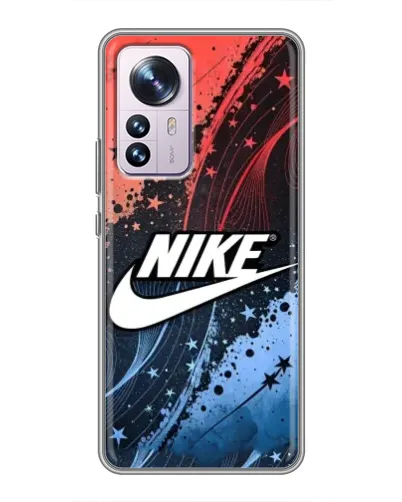 Чехол для Xiaomi 12 / 12X с картинкой «Градиентный принт Найк»