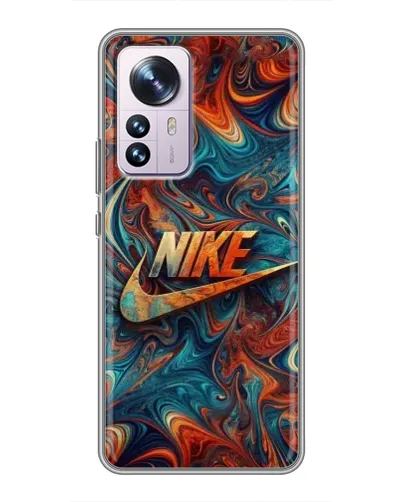 Чехол для Xiaomi 12 / 12X с картинкой «Nike в абстракции»
