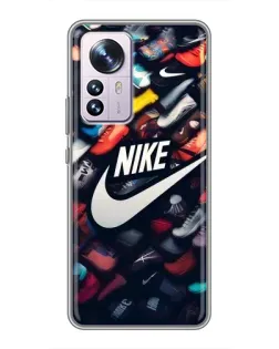 Чехол для Xiaomi 12 / 12X с картинкой «Коллекция кроссовок Nike»