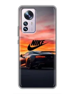 Чехол для Xiaomi 12 / 12X с картинкой «Nike и суперкар»