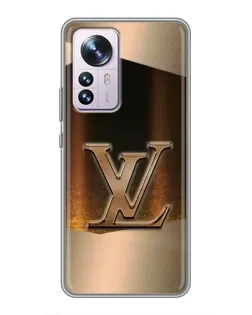 Чехол для Xiaomi 12 / 12X с картинкой «LV — золотое сияние»