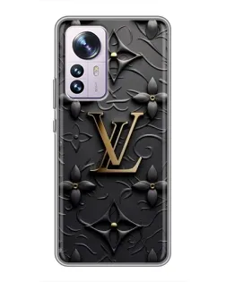 Чехол для Xiaomi 12 / 12X с картинкой «Кожаная текстура LV»