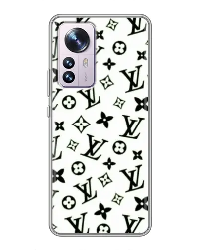 Чехол для Xiaomi 12 / 12X с картинкой «Монохромный хаос LV» Чехол для Xiaomi 12 / 12X с картинкой «Монохромный хаос LV»