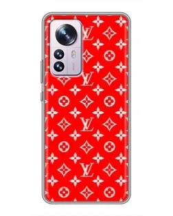 Чехол для Xiaomi 12 / 12X с картинкой «Яркий паттерн LV»