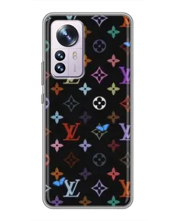 Чехол для Xiaomi 12 / 12X с картинкой «Цветная монограмма LV»