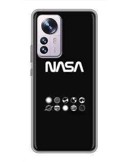 Чехол для Xiaomi 12 / 12X с картинкой «NASA — технический принт»