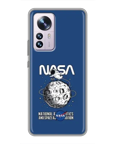 Чехол для Xiaomi 12 / 12X с картинкой «NASA — лунная миссия» Чехол для Xiaomi 12 / 12X с картинкой «NASA — лунная миссия»