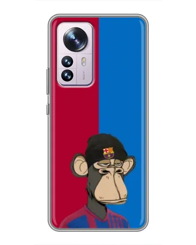 Чехол для Xiaomi 12 / 12X с картинкой «Bored Ape — фанат Барсы» Чехол для Xiaomi 12 / 12X с картинкой «Bored Ape — фанат Барсы»