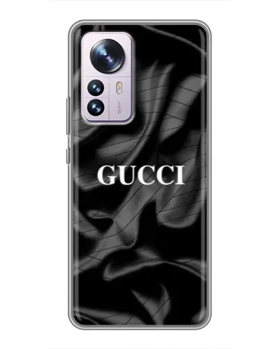 Чехол для Xiaomi 12 / 12X с картинкой «Gucci — шелковые волны» Чехол для Xiaomi 12 / 12X с картинкой «Gucci — шелковые волны»