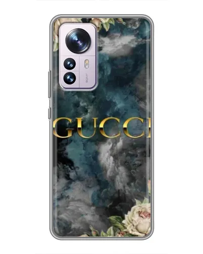 Чехол для Xiaomi 12 / 12X с картинкой «Абстрактные цветы Gucci» Чехол для Xiaomi 12 / 12X с картинкой «Абстрактные цветы Gucci»