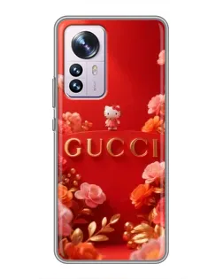 Чехол для Xiaomi 12 / 12X с картинкой «Gucci — золотой сад»