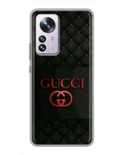Чехол для Xiaomi 12 / 12X с картинкой «Gucci — стеганый черный»