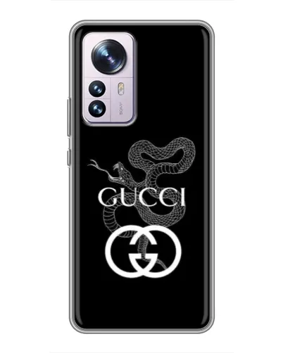 Чехол для Xiaomi 12 / 12X с картинкой «Gucci — серебряная змея» Чехол для Xiaomi 12 / 12X с картинкой «Gucci — серебряная змея»