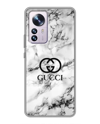 Чехол для Xiaomi 12 / 12X с картинкой «Gucci — мраморный шик» Чехол для Xiaomi 12 / 12X с картинкой «Gucci — мраморный шик»