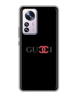 Чехол для Xiaomi 12 / 12X с картинкой «Gucci — красный градиент»