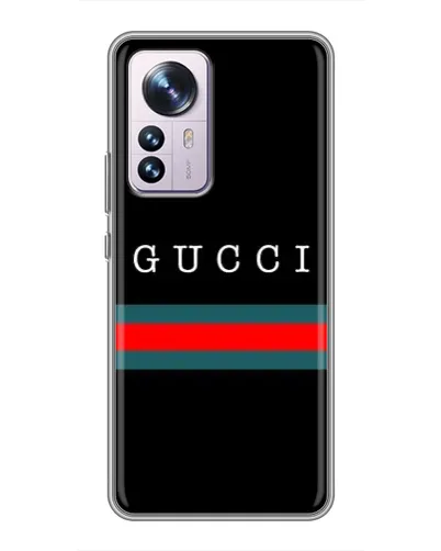 Чехол для Xiaomi 12 / 12X с картинкой «Gucci — красный пояс» Чехол для Xiaomi 12 / 12X с картинкой «Gucci — красный пояс»
