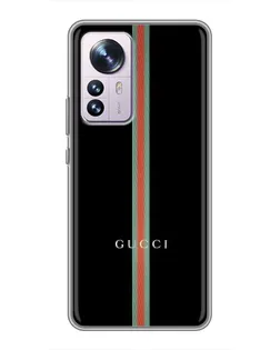 Чехол для Xiaomi 12 / 12X с картинкой «Gucci — строгая линия»