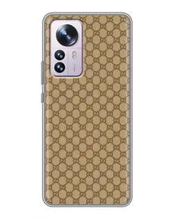 Чехол для Xiaomi 12 / 12X с картинкой «Gucci — классический беж»