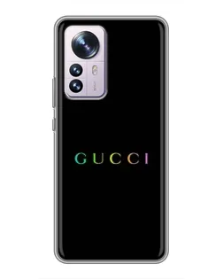 Чехол для Xiaomi 12 / 12X с картинкой «Gucci — неоновый минимализм»