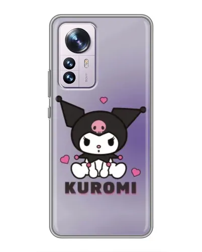 Чехол для Xiaomi 12 / 12X с картинкой «Kuromi — фиолетовый арт»