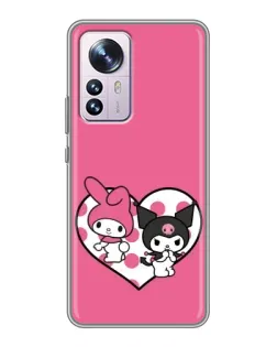 Чехол для Xiaomi 12 / 12X с картинкой «Kuromi и My Melody» Чехол для Xiaomi 12 / 12X с картинкой «Kuromi и My Melody»