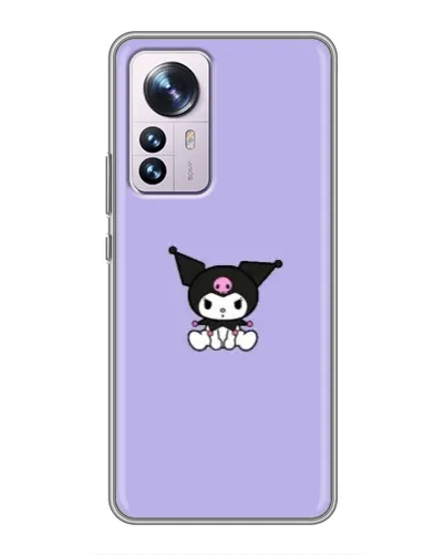 Чехол для Xiaomi 12 / 12X с картинкой «Kuromi — фиолетовый минимализм»