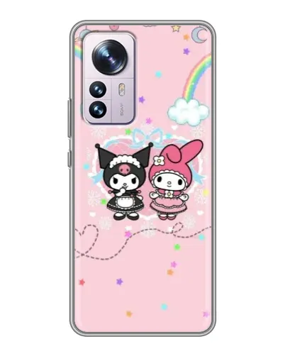 Чехол для Xiaomi 12 / 12X с картинкой «My Melody и Kuromi»