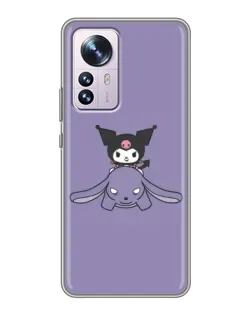 Чехол для Xiaomi 12 / 12X с картинкой «Kuromi на лиловом фоне» Чехол для Xiaomi 12 / 12X с картинкой «Kuromi на лиловом фоне»